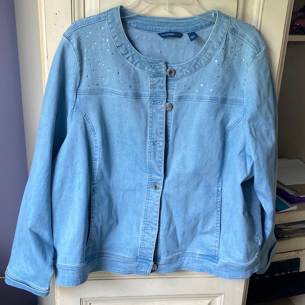Isaac Mizrahi live Blue Denim Jacket